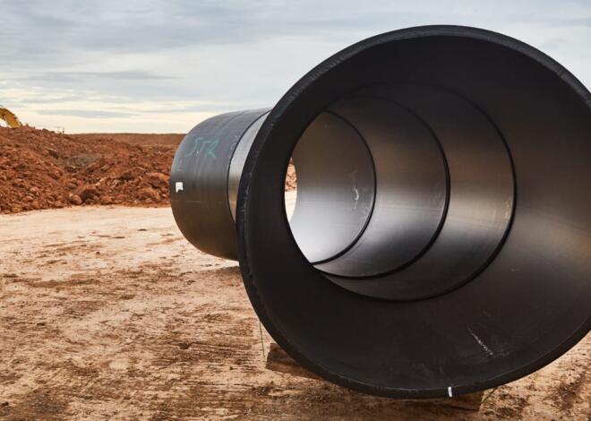 Large Bore PE for Treatment Plant 7